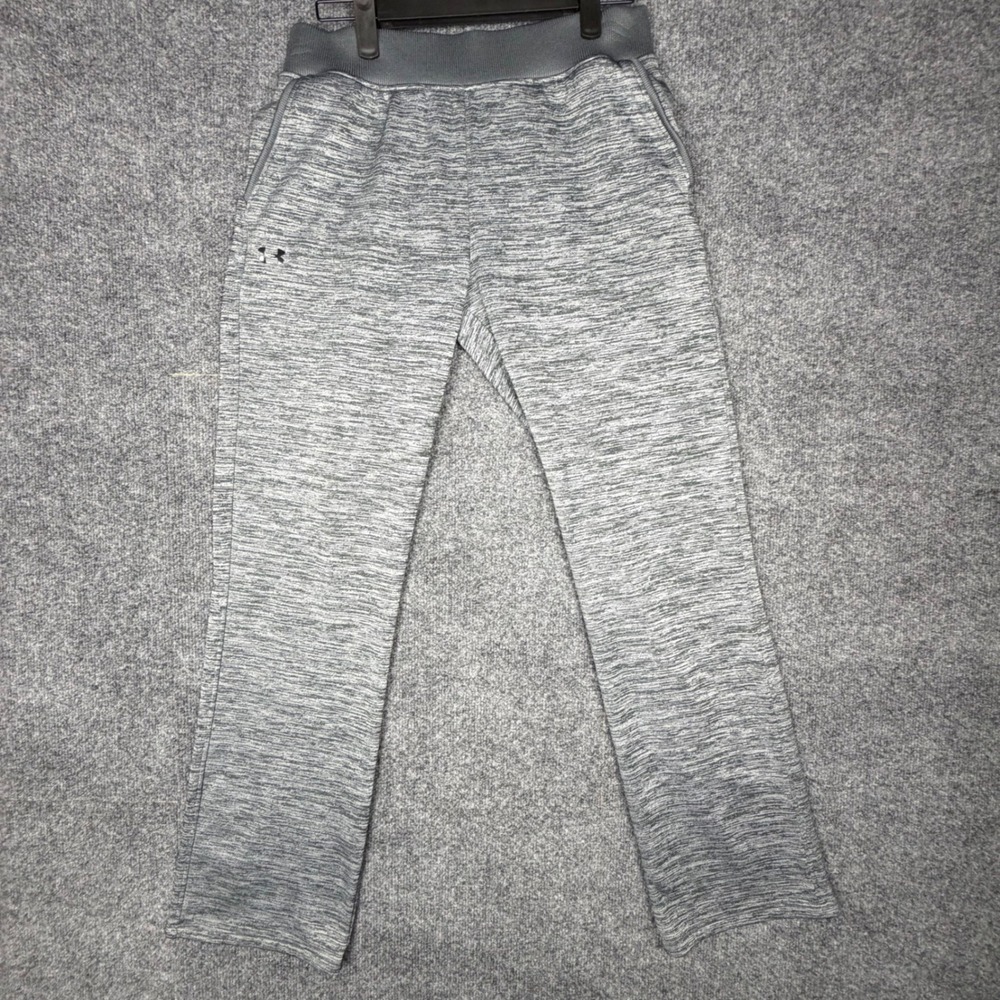Under Armour Womens XS Grey Space Dye Loose Fit Fleece Sweatpants Joggers
